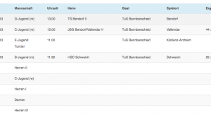 Handball am 14./15. Dezember