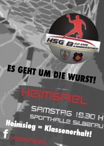 Vorbeikommen, anfeuern, mitfeiern: Am Samstagabend geht es gegen Daun um die Wurst! Wir brauchen die Unterstützung der Halle! 
